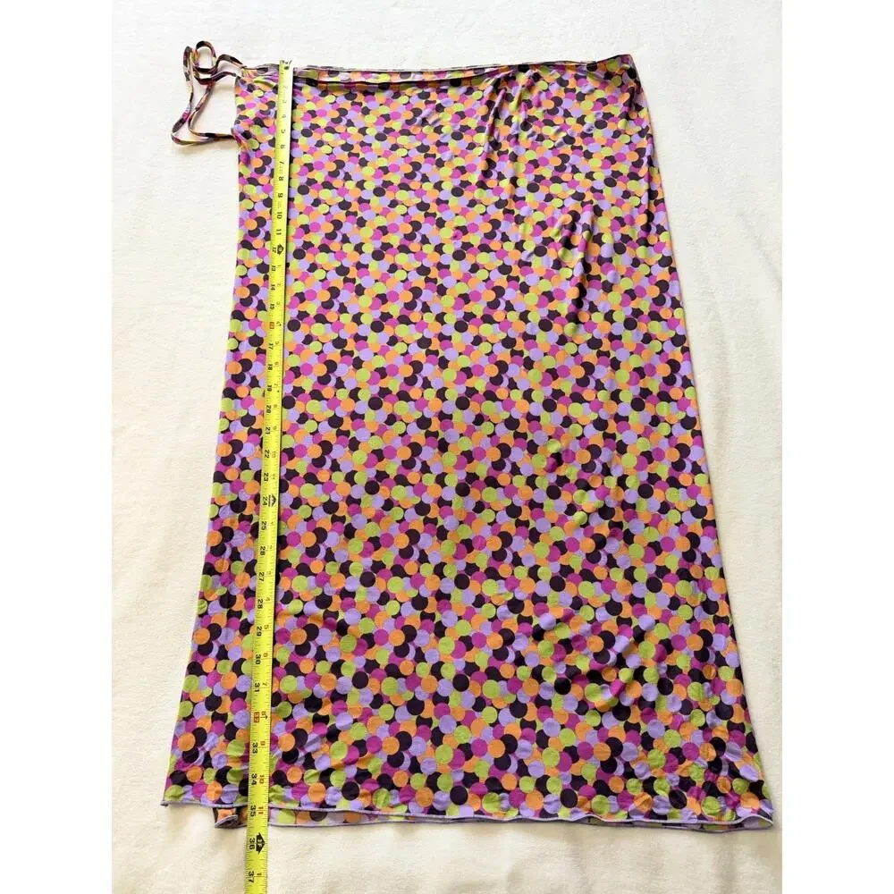 Etro Milano OS Multiway Wrap Cover Up Dress Multicolor Polka dot Made In Italy